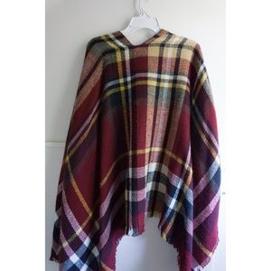 Francesca’s Fall Plaid Poncho